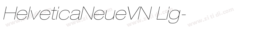 HelveticaNeueVN Lig字体转换